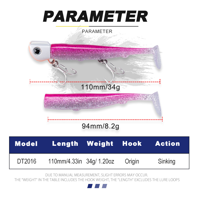 D1 110mm 34g Sinking Metal Jig - Fishing Hook Treble review and price