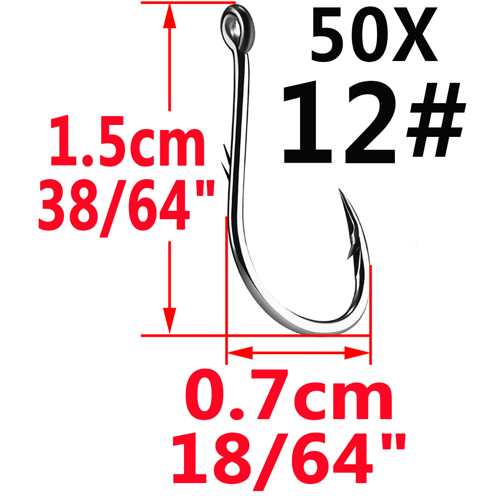 50pcs Iseama Circle Carp Eyed  - Fishing Hook Assortment review and price