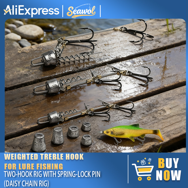 Fishing Hook Rigs Steel Leader - Fishing Hook Treble review and price
